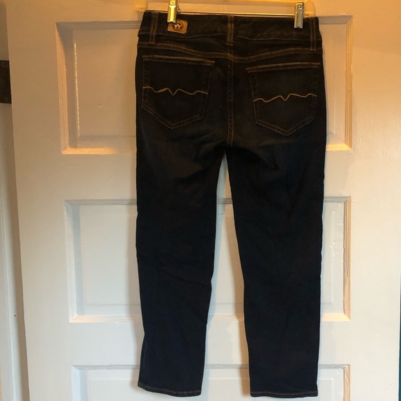 Red Engine Cropped Denim Jeans; Size 27 - Picture 4 of 4